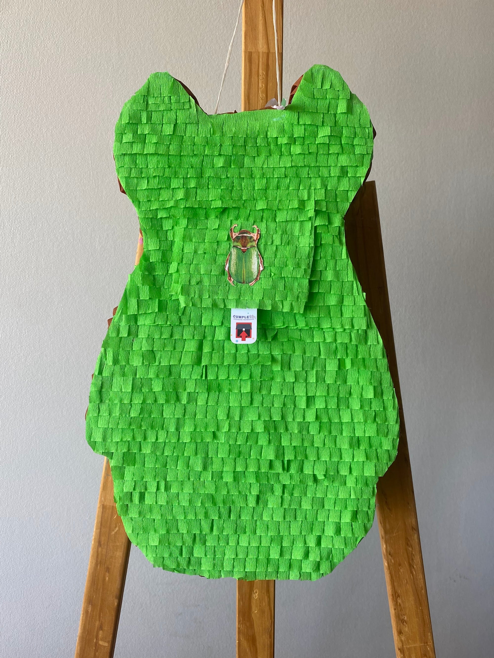 PIÑATA ESCARABAJO VERDE 40CM PREMIUM