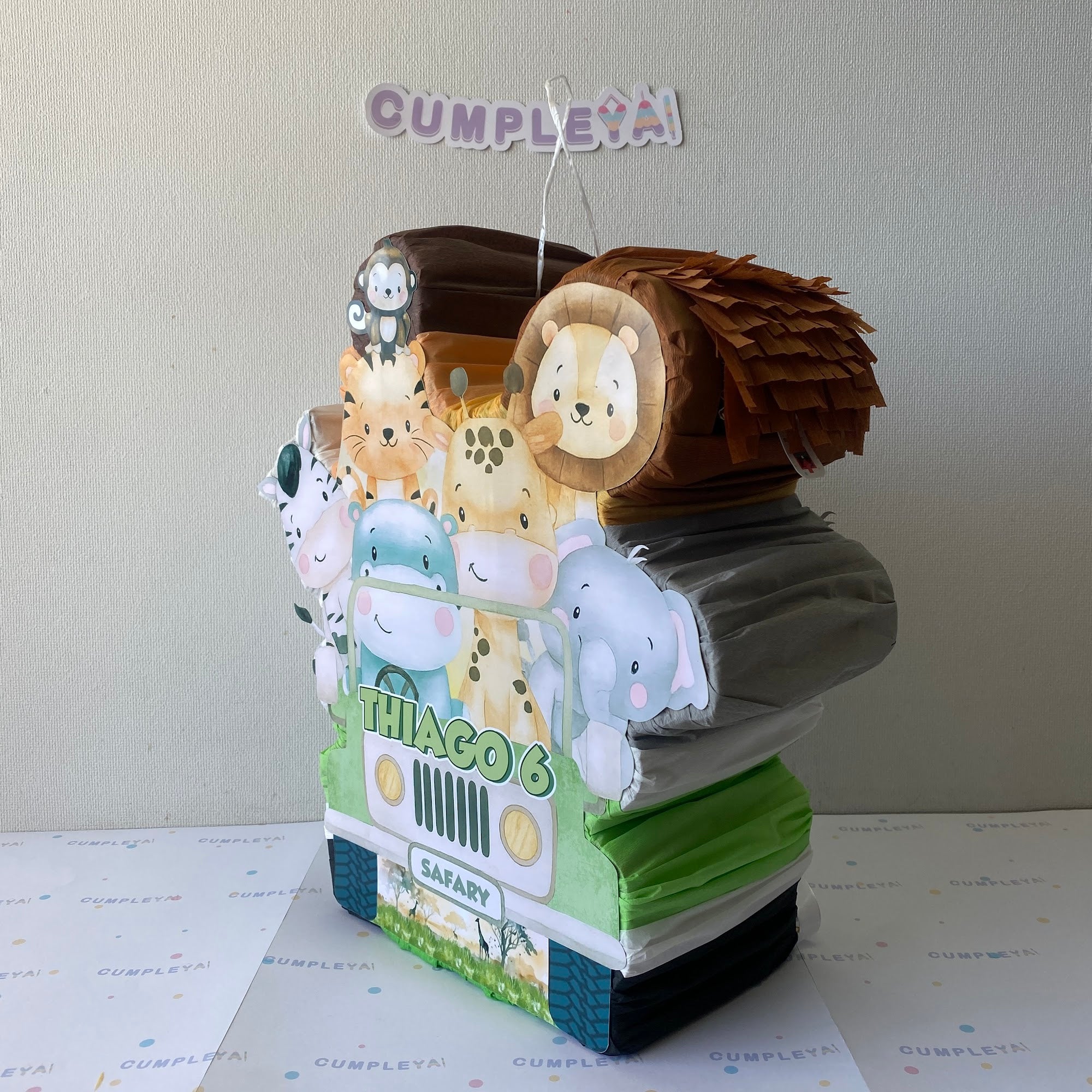 PIÑATA 40 CM JEEP SAFARI BEBÉS